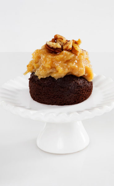 mini chocolate german sky cake
